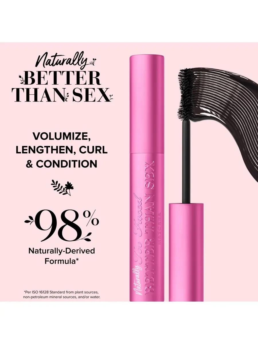 Тушь для ресниц Naturally Better Than Sex, удлиняющая и придающая объем Too Faced — изображение 8 из 10