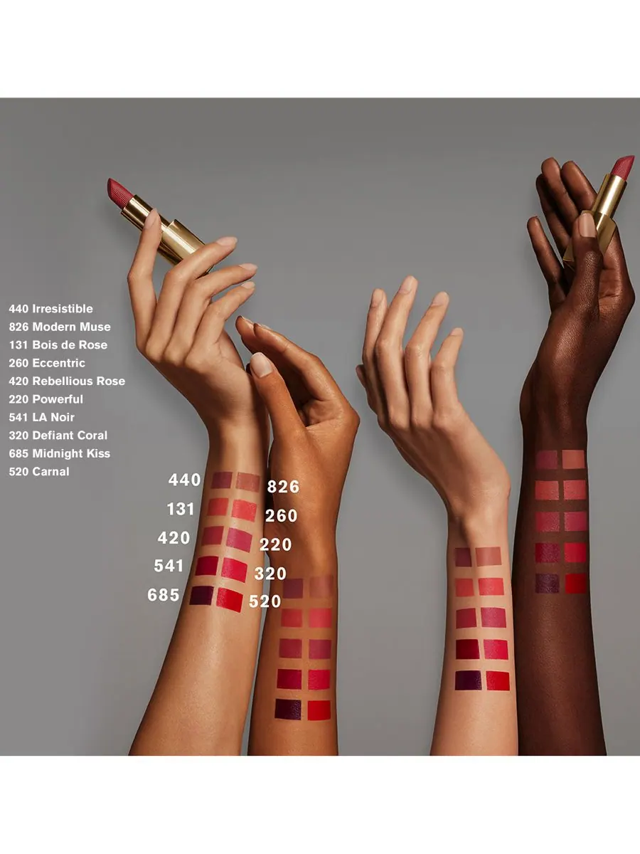 Стойкая кремовая помада Estée Lauder Pure Color, насыщенный цвет, Powerful — изображение 7 из 10