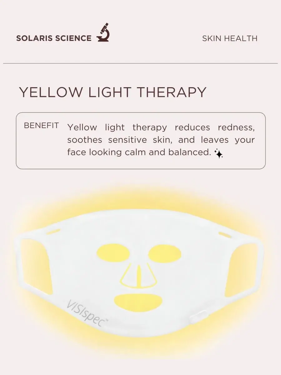 LED-маска для лица из силикона с 4 цветами света, белая Solaris Laboratories NY — изображение 7 из 9