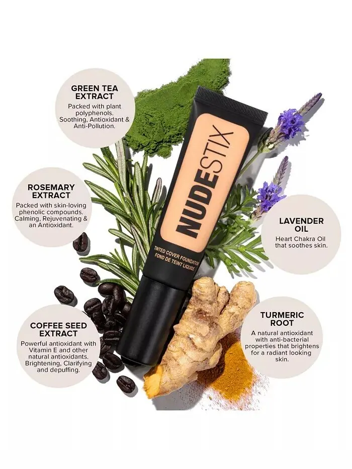 Тональная основа Tinted Cover, 0,68 унции Nudestix, цвет NUDE 2 (light neutral cool) — изображение 5 из 9