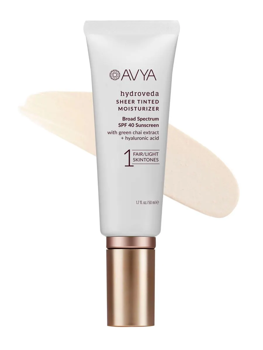 Крем для лица SPF AVYA Увлажняющий Hydroveda Sheer Tinted Moisturizer с для светлой кожи — мульти