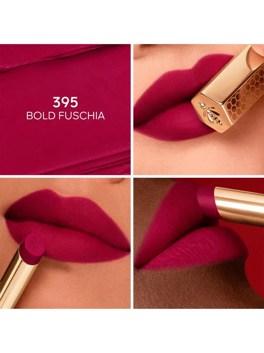 Сменный блок для помады KissKiss с медом Guerlain, 395 bold fuchsia — изображение 2 из 8