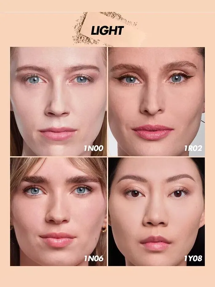 HD Skin Матовая бархатная необнаружимая стойкая размытая пудра-пудра Make Up For Ever, цвет 1R02 — изображение 5 из 11