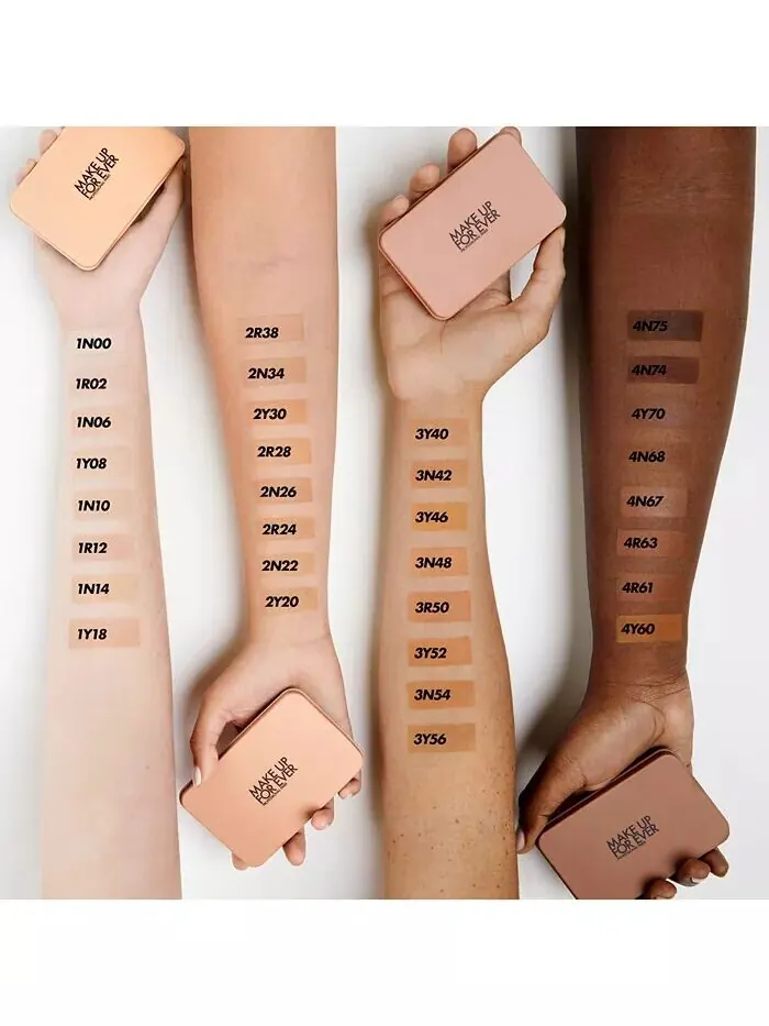 HD Skin Матовая бархатная необнаружимая стойкая размытая пудра-пудра Make Up For Ever, цвет 1R02 — изображение 7 из 11
