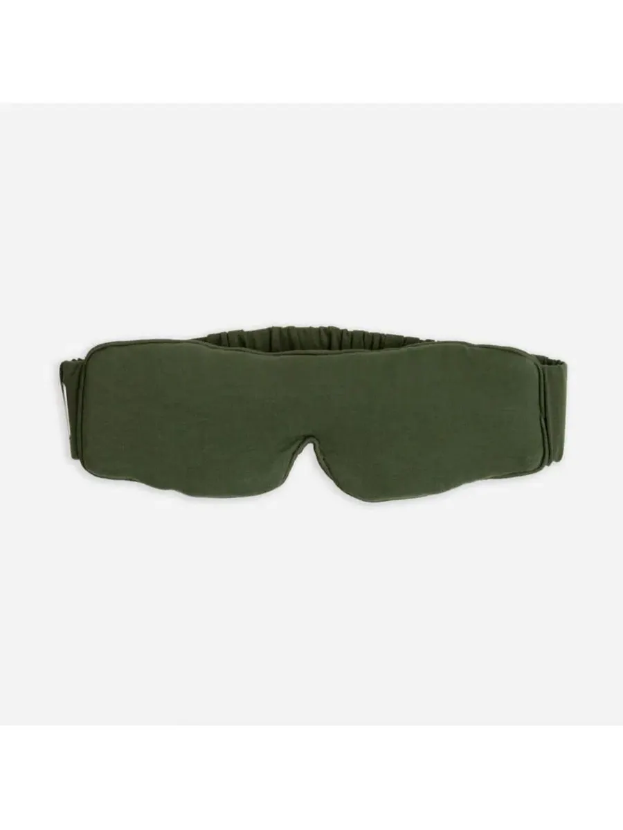 Маска для сна из вискозы бамбука с наполнителем, модель Sleep Mask Cozy Earth — зеленый