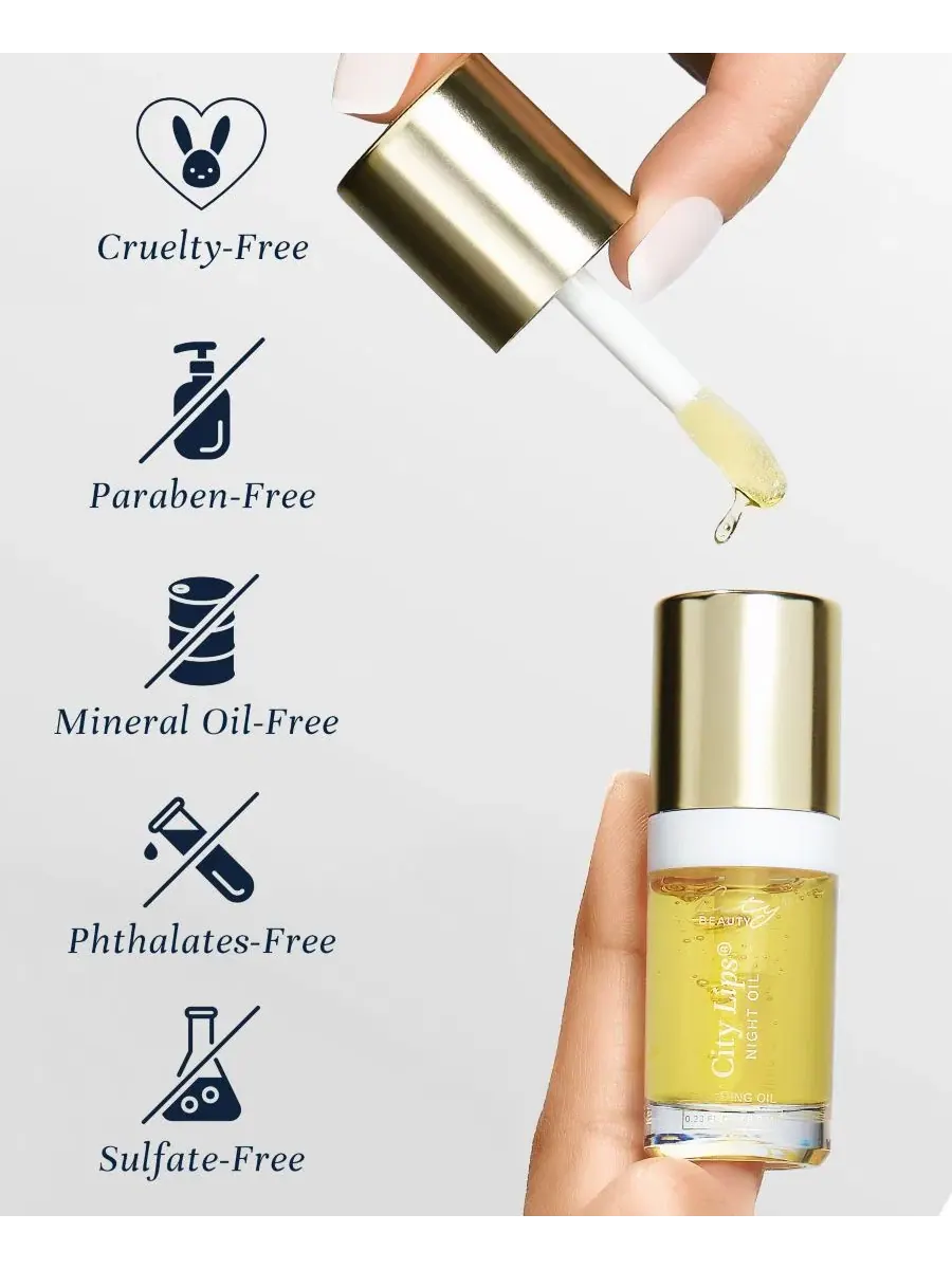 Ночное масло для губ с эффектом объема, 6,8 мл City Beauty — изображение 8 из 10