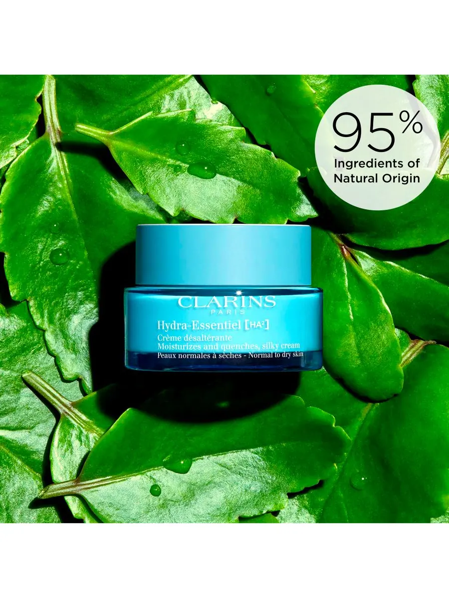 Крем для лица Clarins — Увлажняющий Hydra-Essentiel Silky с двойной гиалуроновой кислотой — изображение 2 из 7