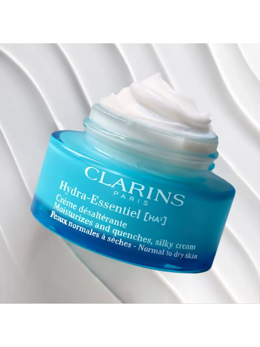 Крем для лица Clarins — Увлажняющий Hydra-Essentiel Silky с двойной гиалуроновой кислотой — изображение 4 из 7