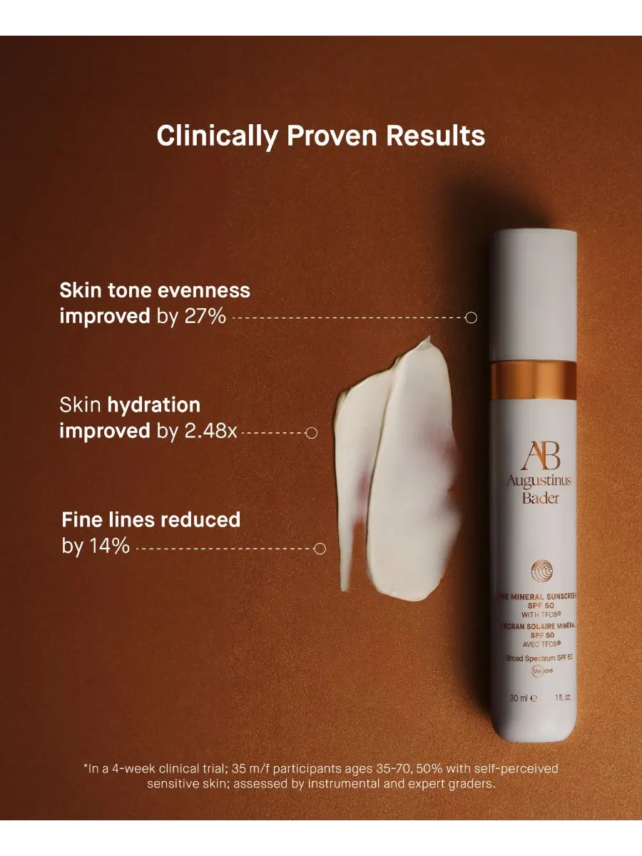 Минеральный солнцезащитный крем SPF 50, 1,01 унции Augustinus Bader, — изображение 4 из 7