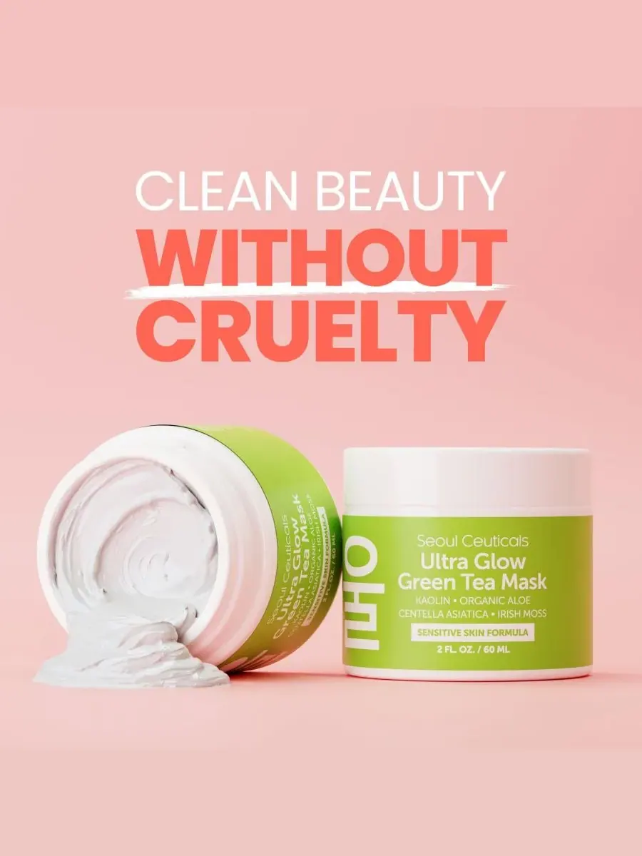 Маска для лица Seoul Ceuticals — Корейская с зеленым чаем для ухода за кожей лица. Корейская — изображение 7 из 9