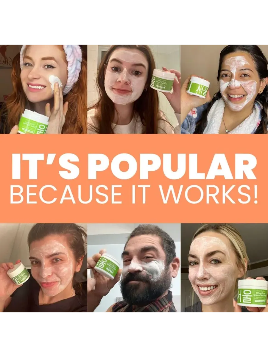 Маска для лица Seoul Ceuticals — Корейская с зеленым чаем для ухода за кожей лица. Корейская — изображение 9 из 9