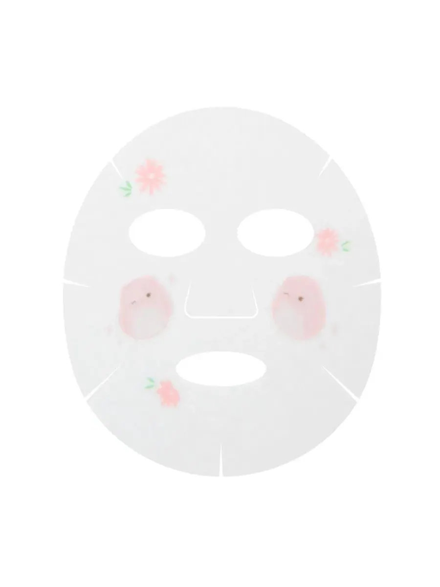 Тканевая маска для лица с розой Satine Hoppy Petals Rose TONYMOLY — изображение 2 из 3