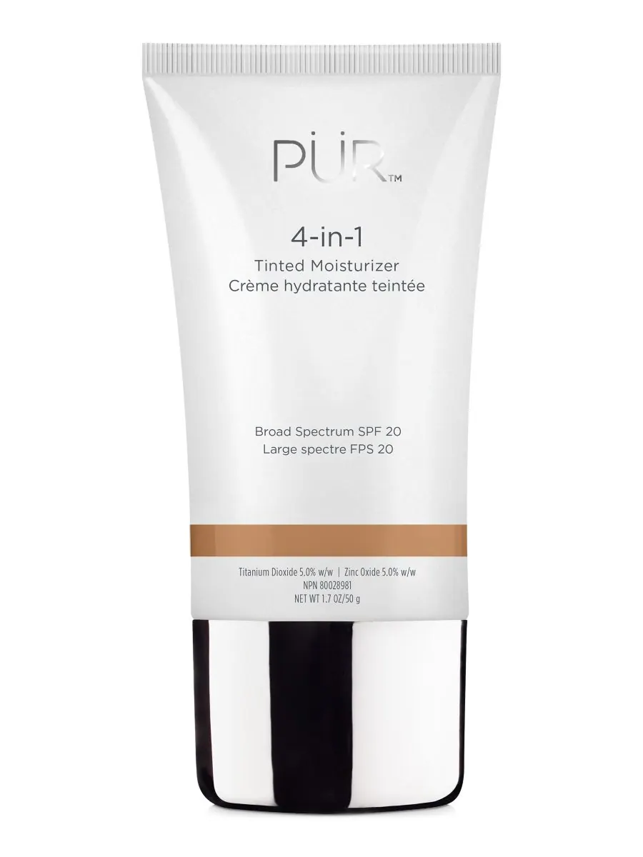 Увлажняющий тонирующий крем 4-в-1 с SPF 20 PÜR, цвет medium - medium w/ neutral undertones — изображение 1 из 8