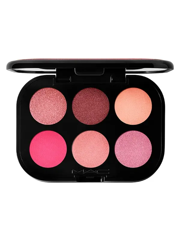 Палитра теней для век MAC Connect In Colour x6 оттенков, rose lens, 6.25 г