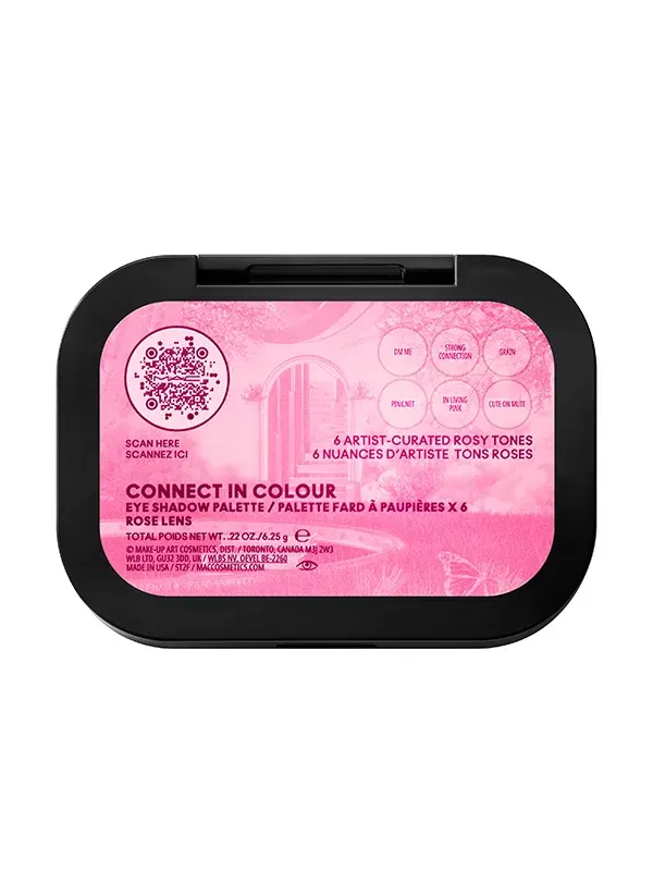 Палитра теней для век MAC Connect In Colour x6 оттенков, rose lens, 6.25 г — изображение 3 из 9