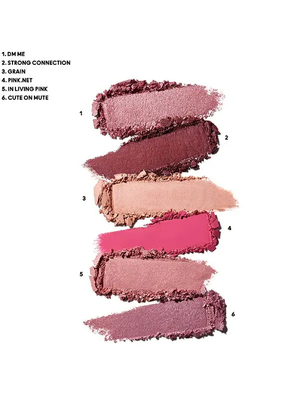 Палитра теней для век MAC Connect In Colour x6 оттенков, rose lens, 6.25 г — изображение 4 из 9