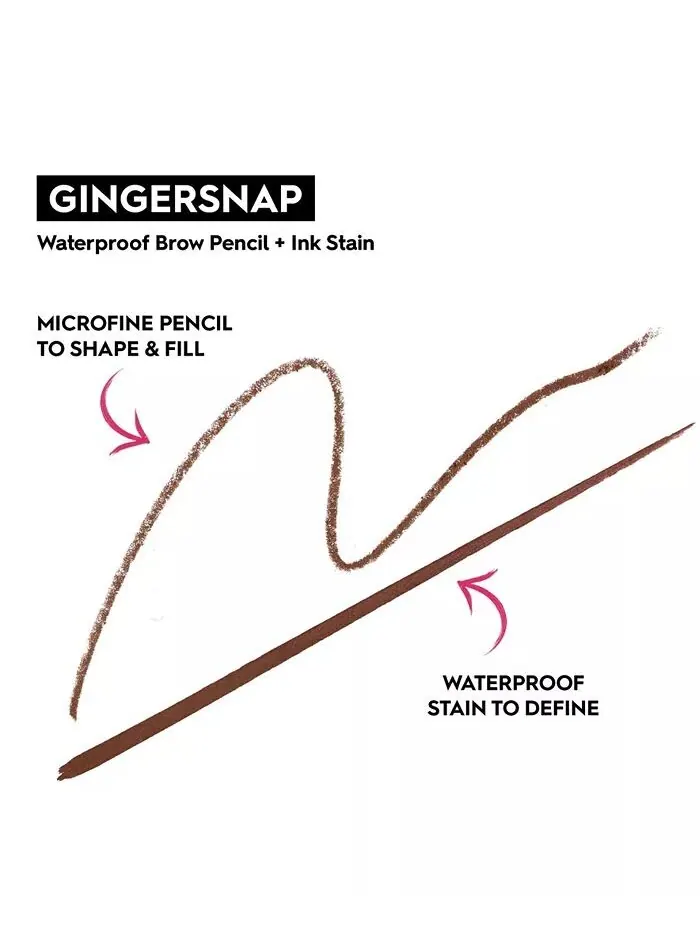 Чернила для бровей + водостойкий карандаш для бровей Urban Decay, цвет Gingersnap (auburn) — изображение 8 из 10