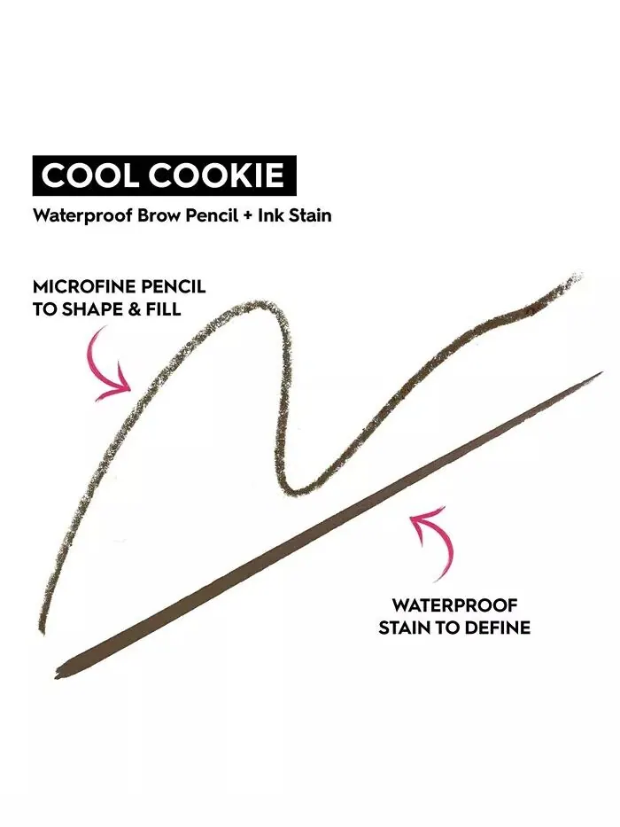 Чернила для бровей + водостойкий карандаш для бровей Urban Decay, цвет Cool Cookie — изображение 8 из 10