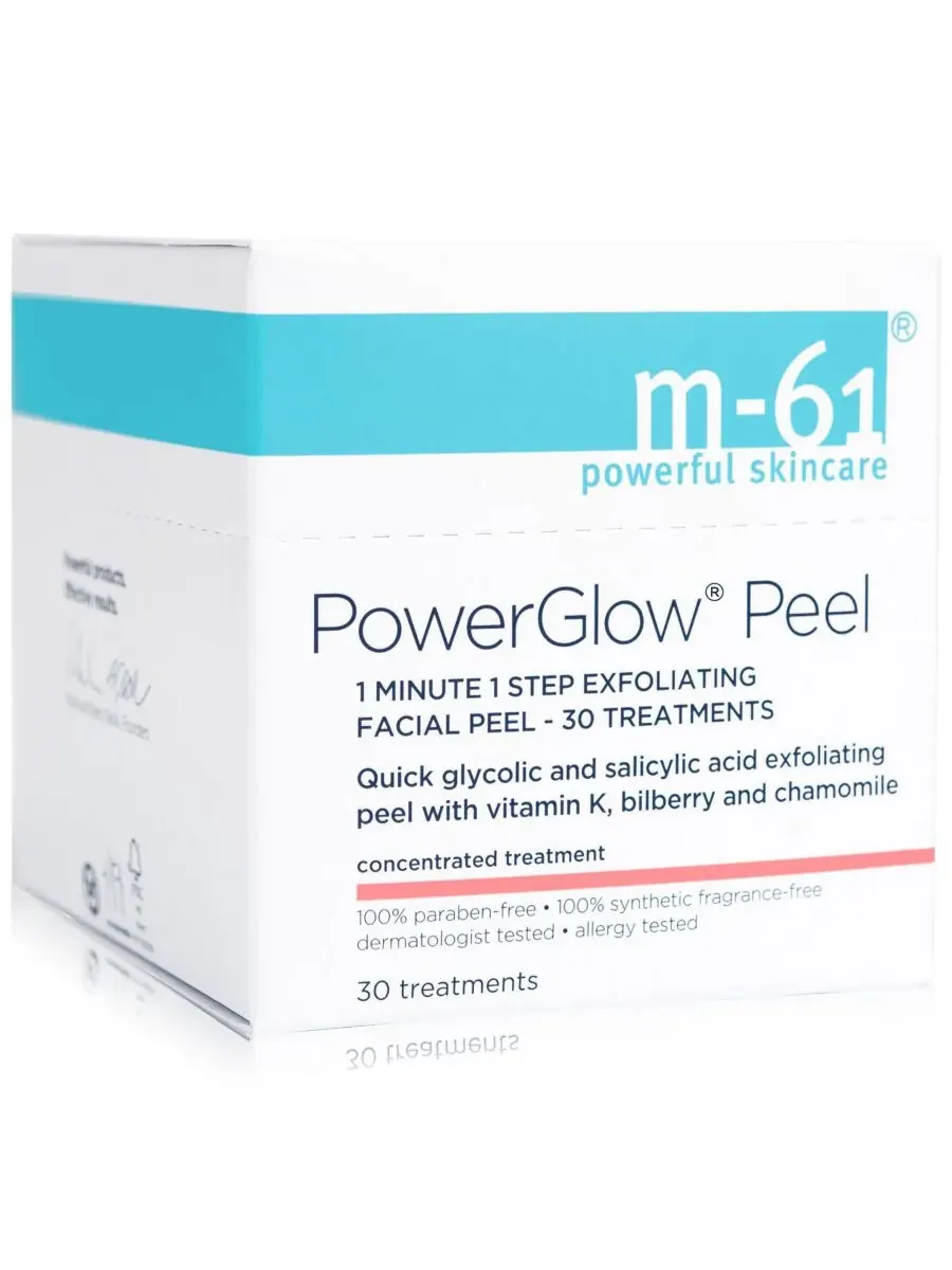 Пилинг M-61 By Bluemercury — Для лица PowerGlow Peel 1 Minute 1 Step Exfoliating Facial Peel, 30 — изображение 2 из 6