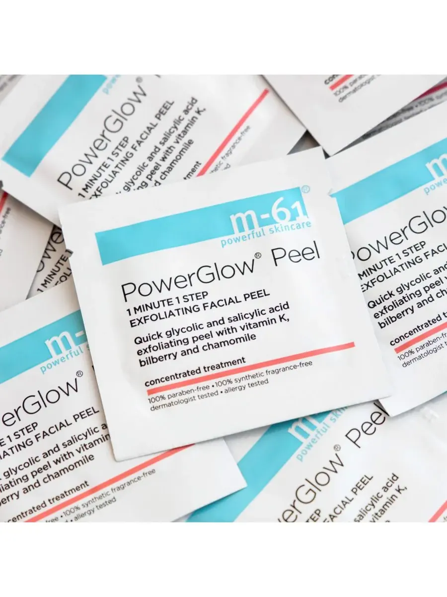 Пилинг M-61 By Bluemercury — Для лица PowerGlow Peel 1 Minute 1 Step Exfoliating Facial Peel, 30 — изображение 6 из 6