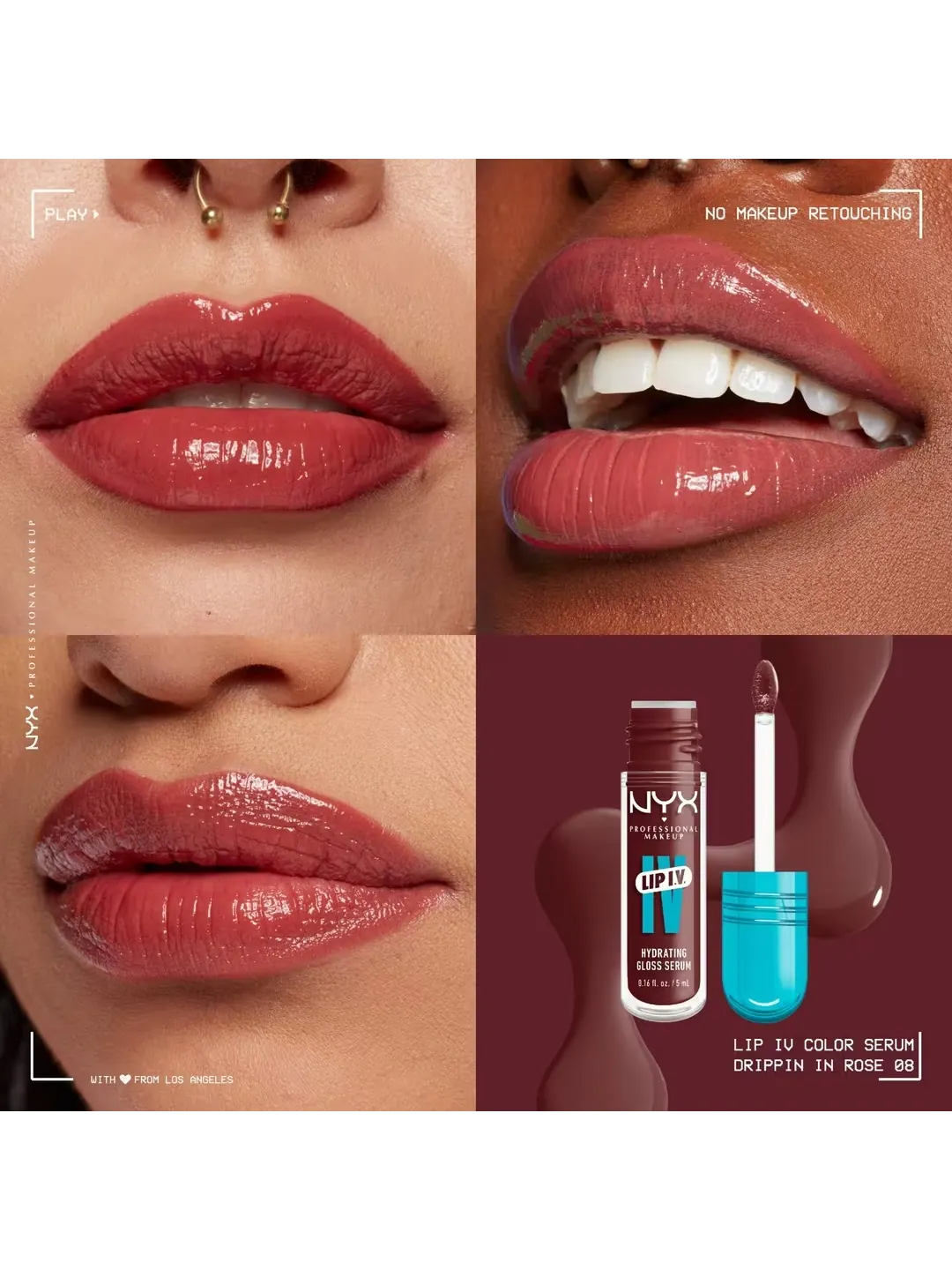 Увлажняющий блеск-тинт для губ NYX Professional Makeup Lip I.V. Hydrating Gloss Stain — изображение 4 из 4