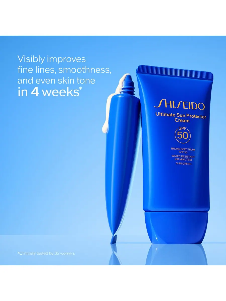 Солнцезащитный крем Ultimate Sun Protector Cream SPF 50 Shiseido, — изображение 3 из 8