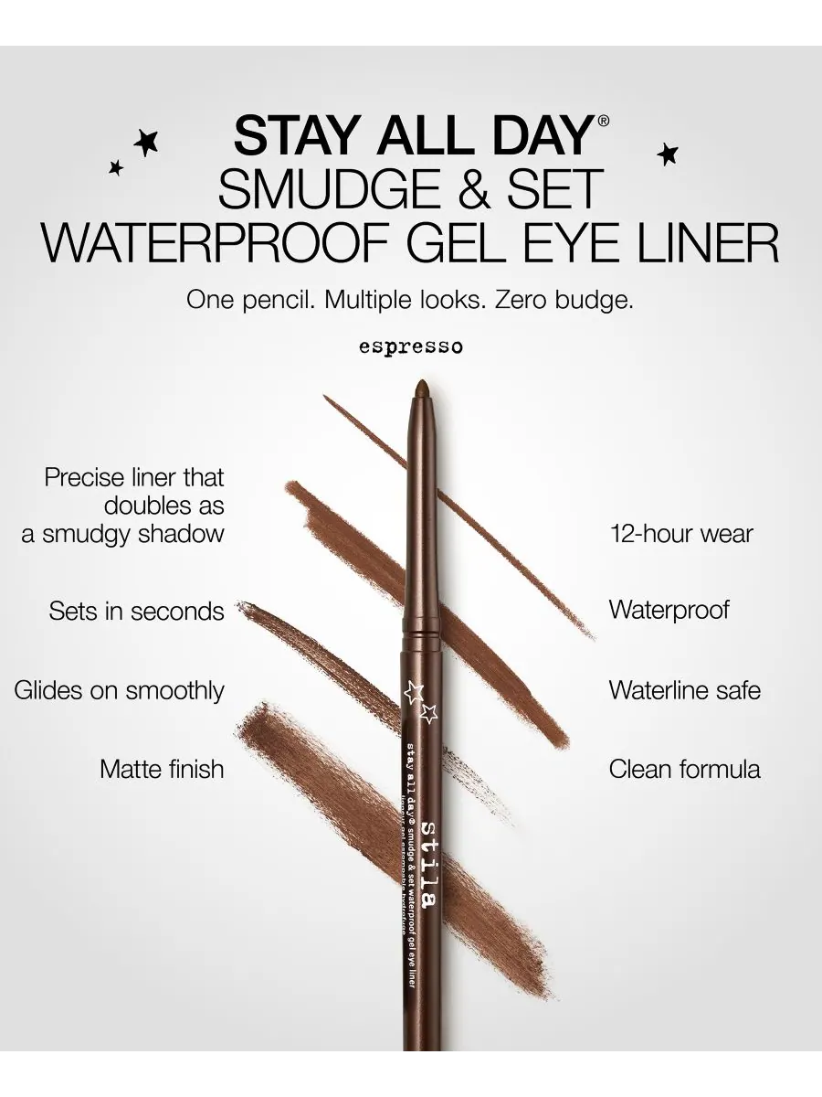 Водостойкая гелевая подводка для глаз Stay All Day Smudge & Set Stila — изображение 5 из 6