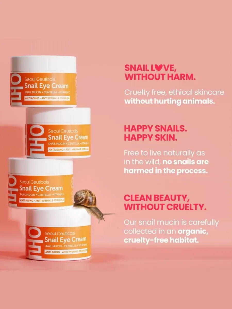 Seoul Ceuticals Корейский крем для глаз с экстрактом улиточной слизи. K Beauty Skincare — изображение 5 из 9