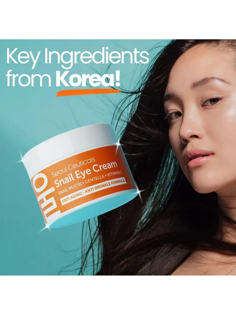 Seoul Ceuticals Корейский крем для глаз с экстрактом улиточной слизи. K Beauty Skincare — изображение 8 из 9