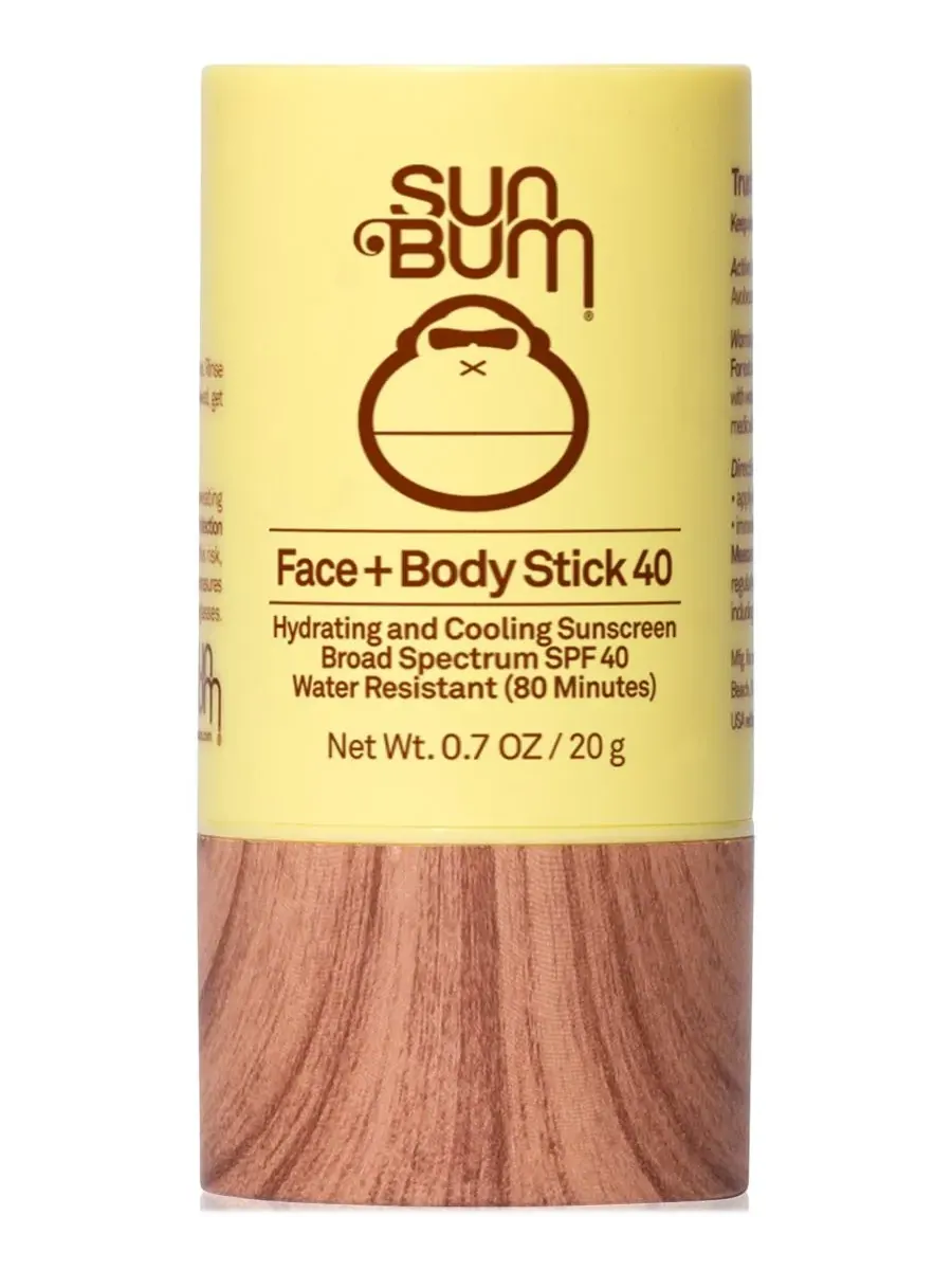 Sun Bum Солнцезащитный стик для лица и тела SPF 40, 0,7 унции — мульти