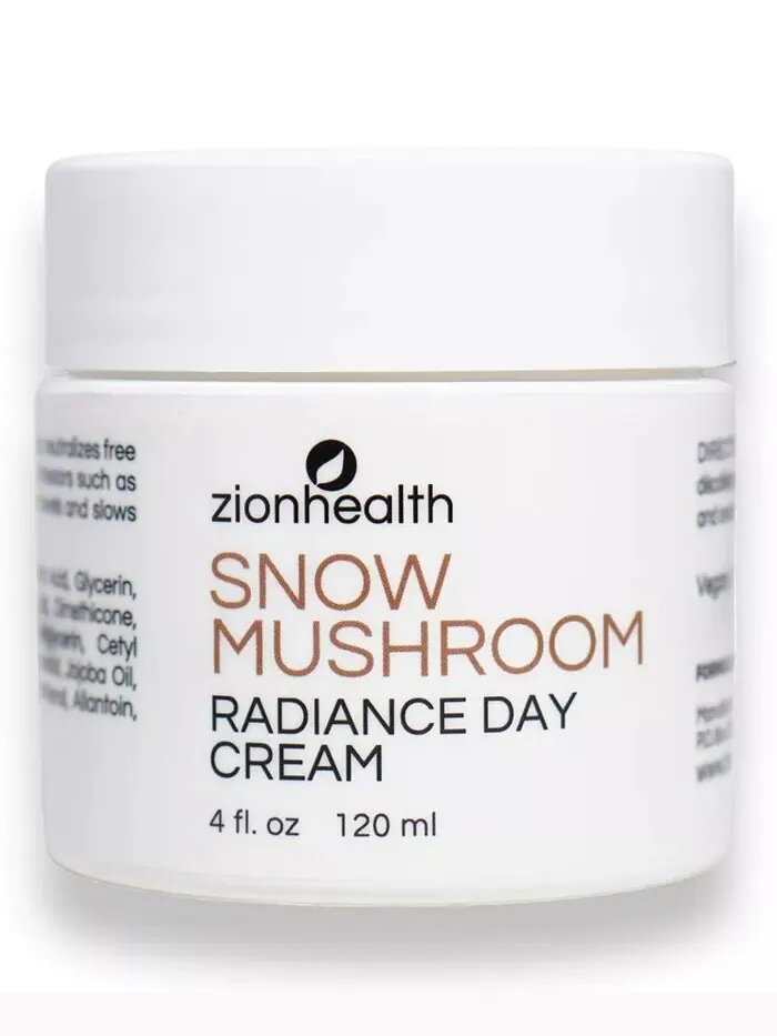 Крем для лица Zion Health — Дневной «Сияние снежных грибов», , цвет White, Brown, 120 мл — коричневый