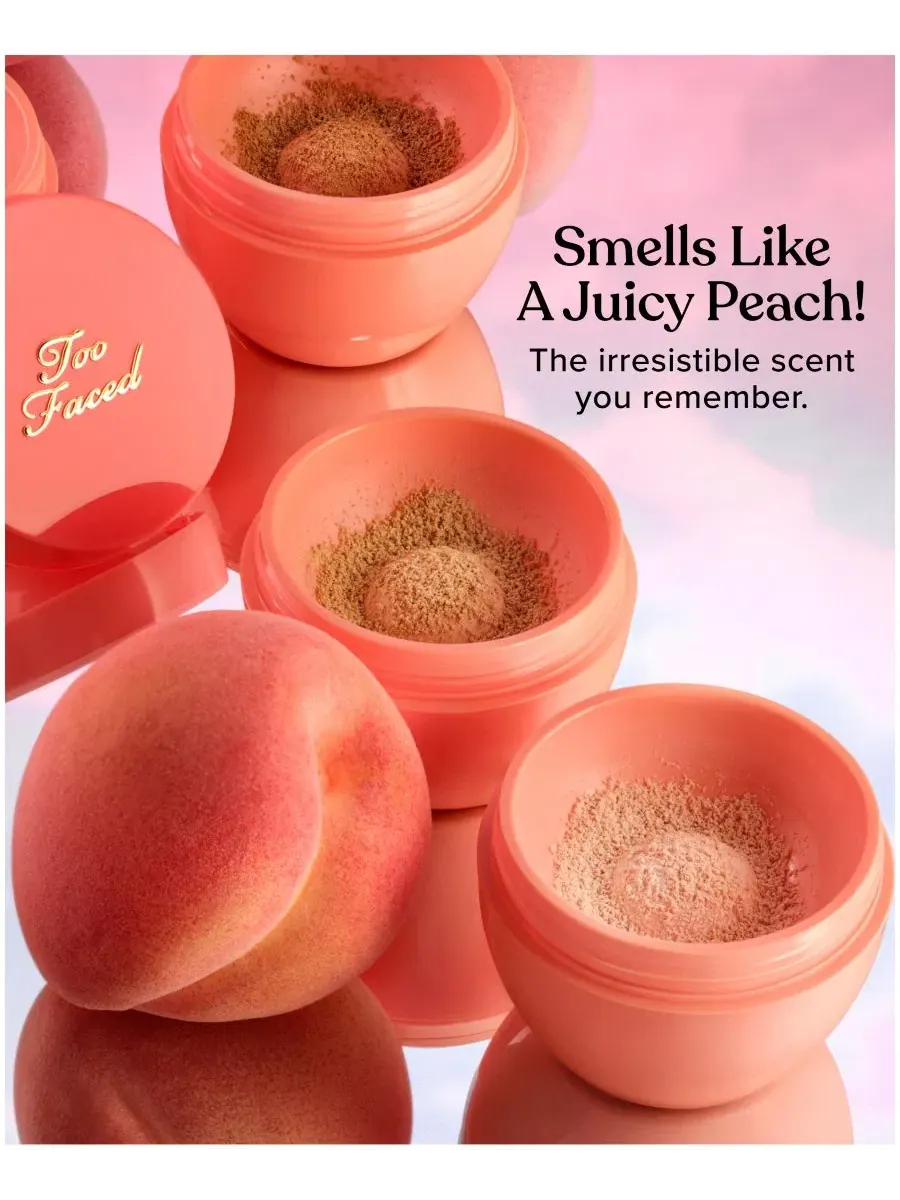 Пудра рассыпчатая фиксирующая Peach Perfector Too Faced, 14 г, Bronzed Peach — изображение 4 из 9