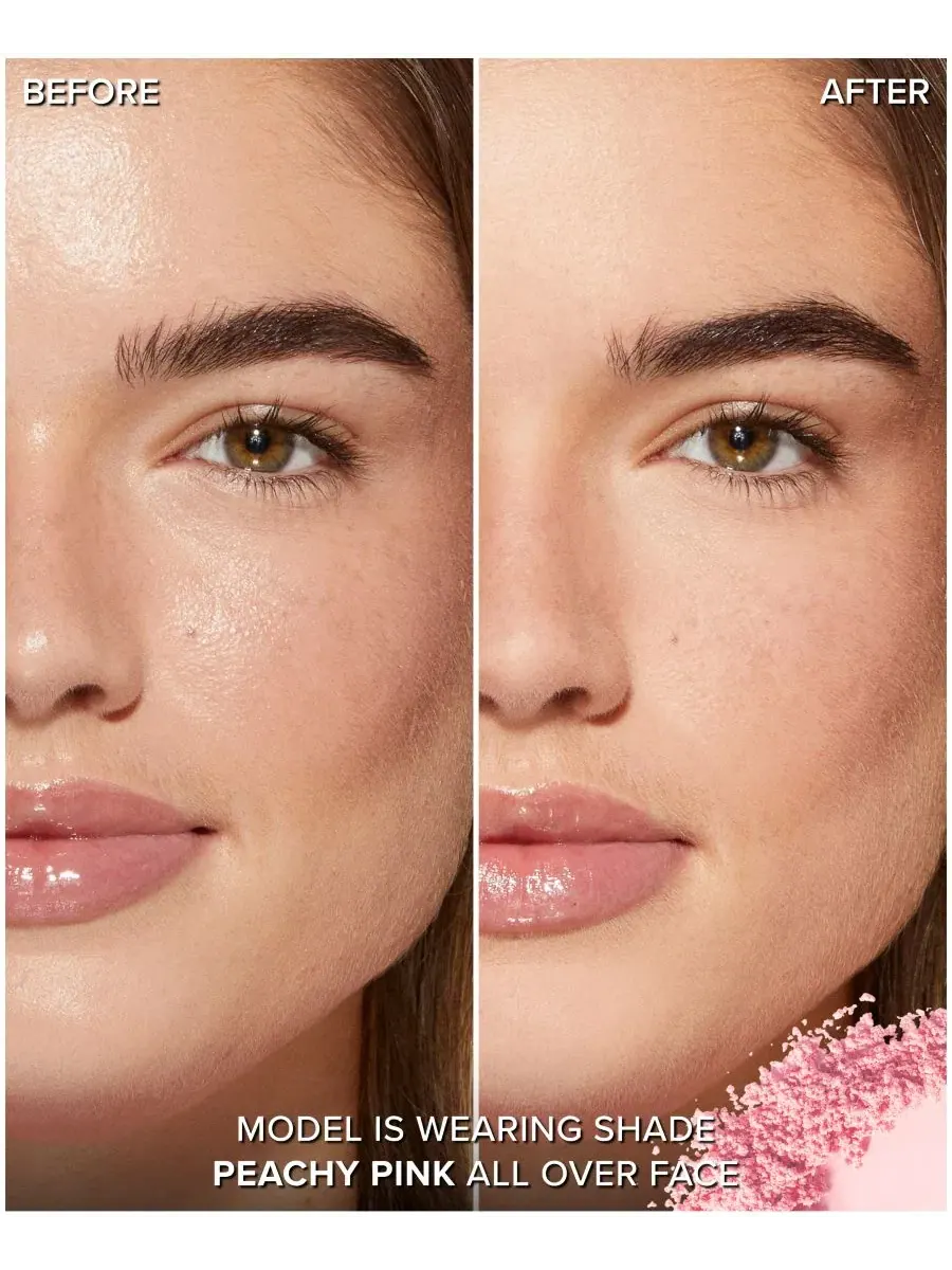 Пудра рассыпчатая для закрепления макияжа Peach Perfector Too Faced, 14 г — изображение 6 из 9