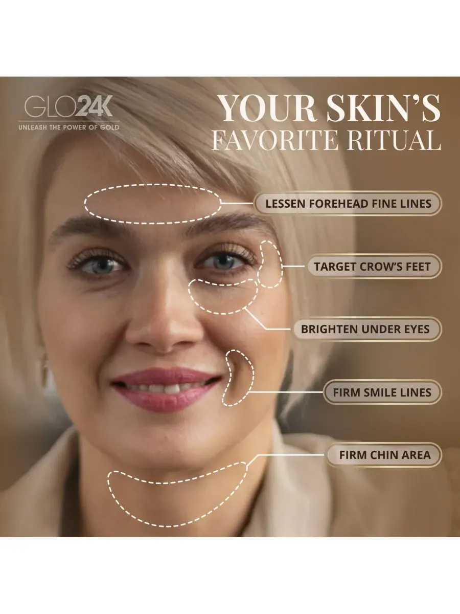 Крем для лица Glo24K — Для мгновенной подтяжки лица с -каратным золотом, гиалуроновой кислотой — изображение 3 из 3