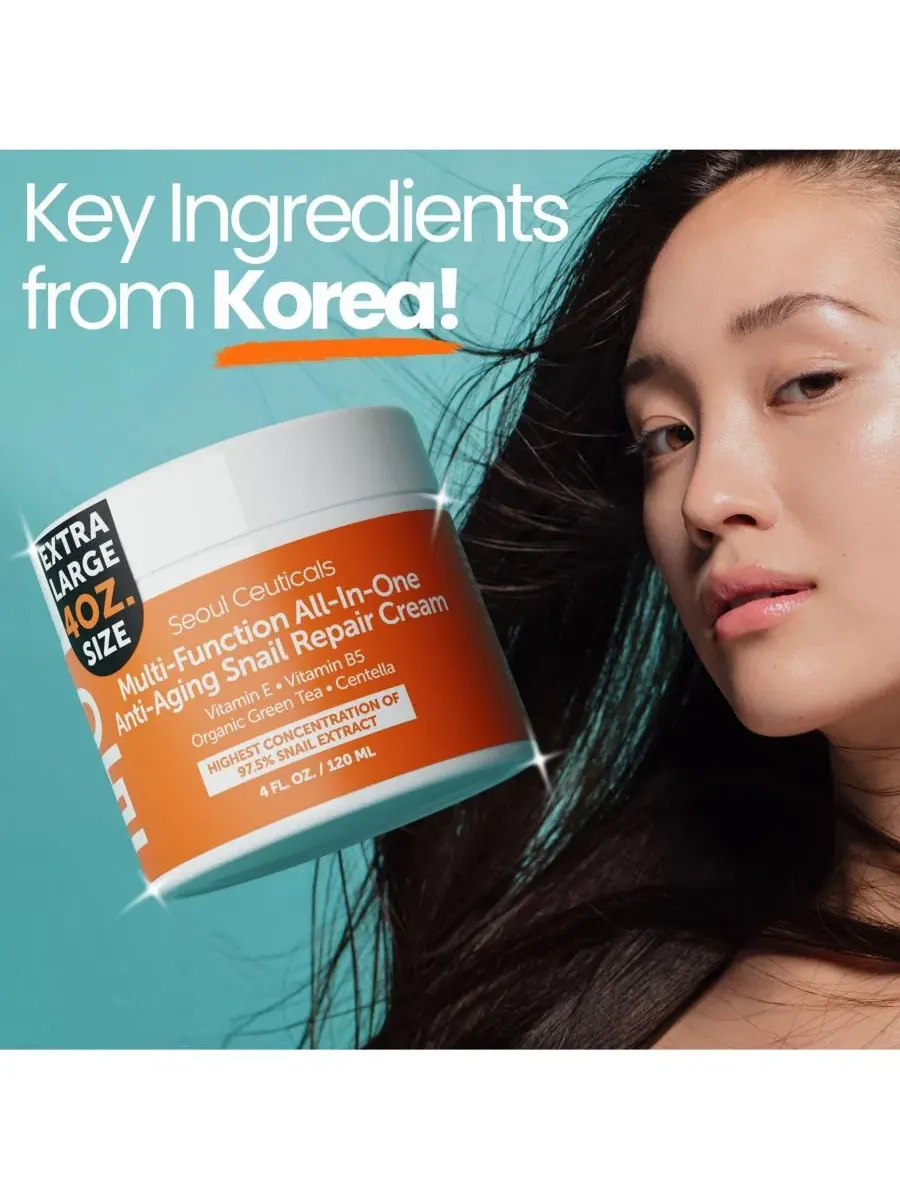 Крем для лица Seoul Ceuticals — Корейский многофункциональный антивозрастной восстанавливающий с — изображение 8 из 9