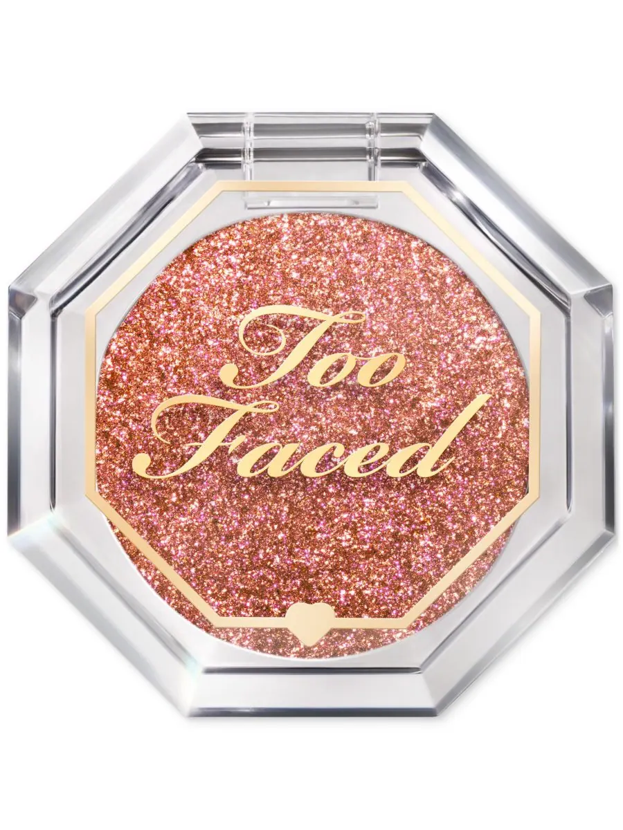 Блестящий мерцающий блеск для глаз и лица Disco Crush Too Faced, цвет heart eyes