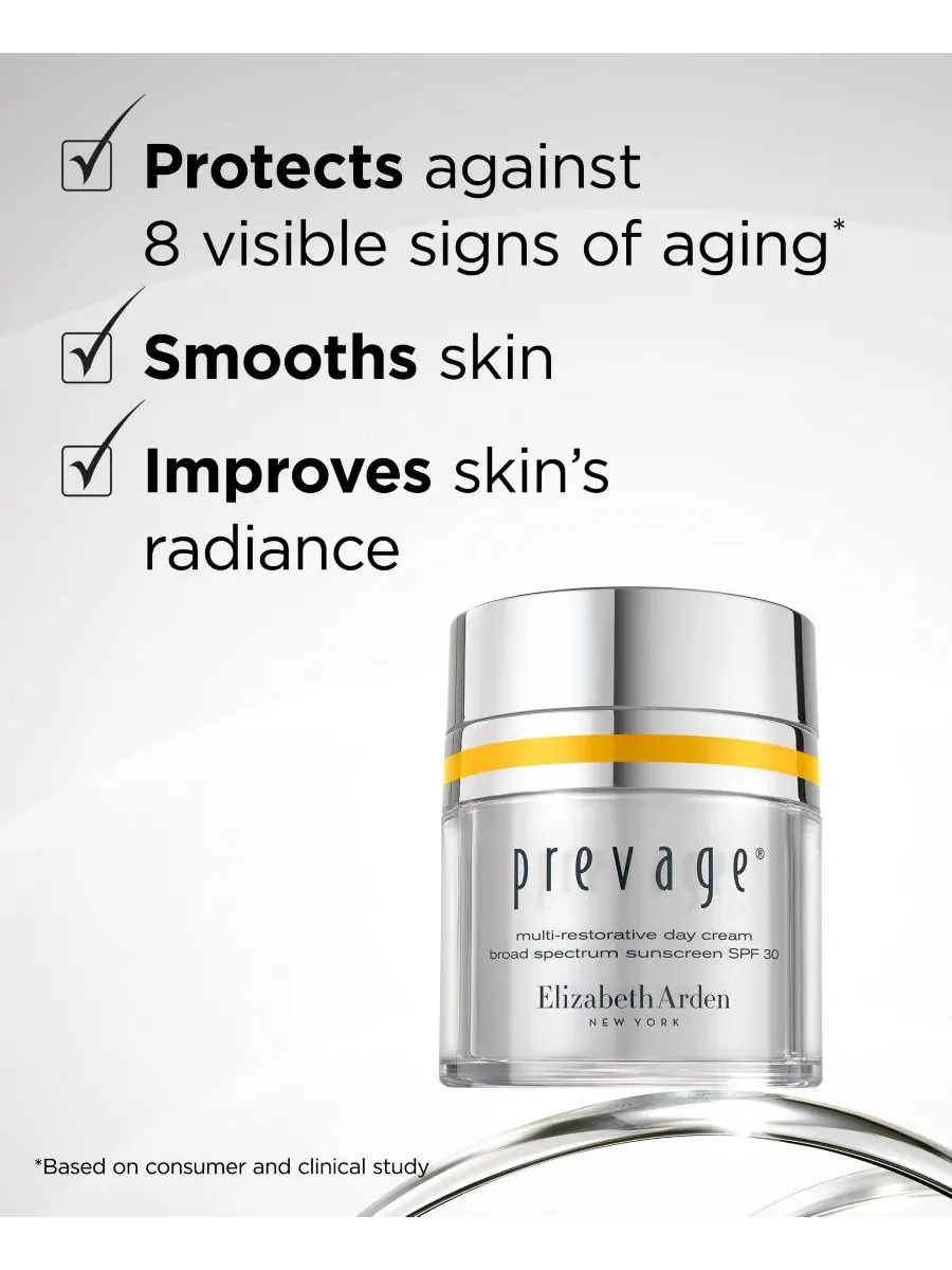 Крем для лица SPF ELIZABETH ARDEN Дневной восстанавливающий PREVAGE с широким спектром защиты от — изображение 5 из 10