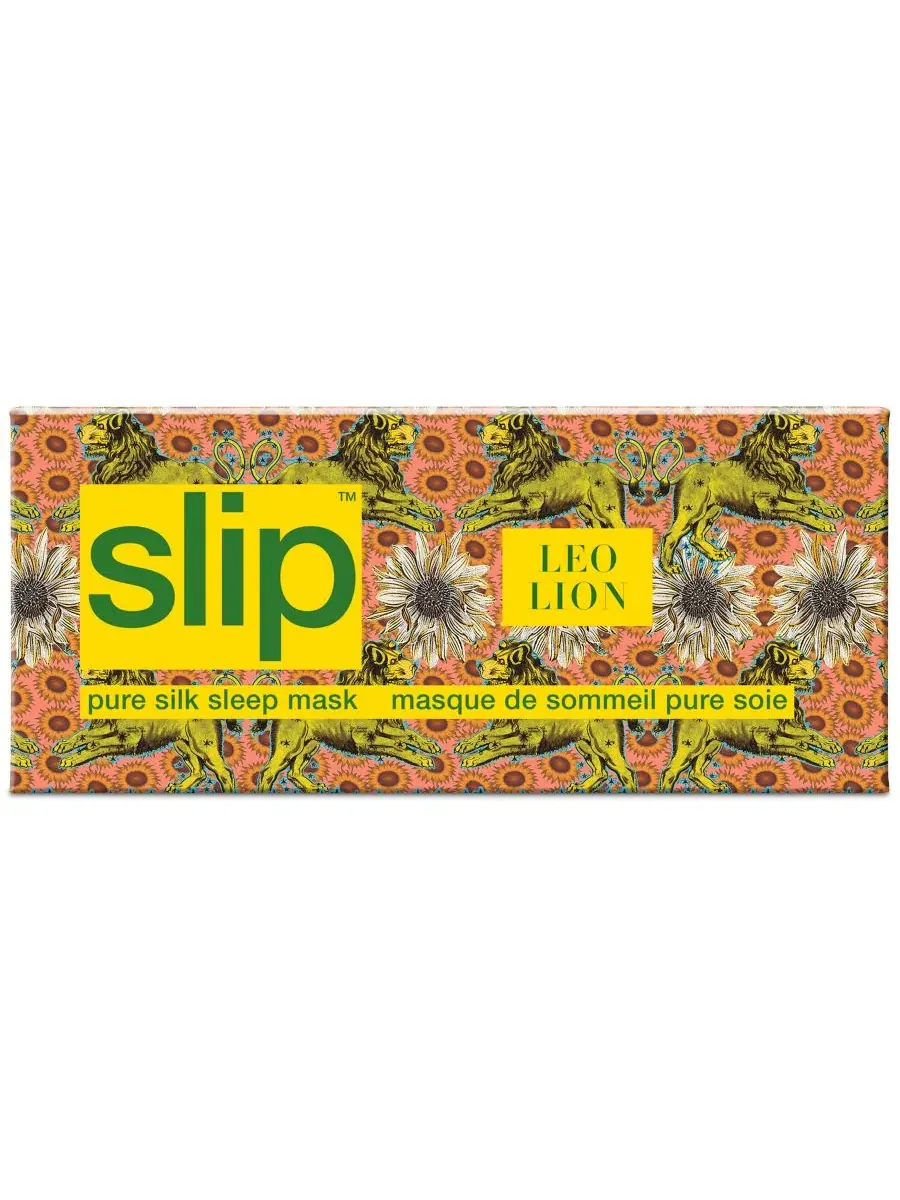 Маска для сна из шелка с зодиакальным принтом, Leo Slip — изображение 6 из 6