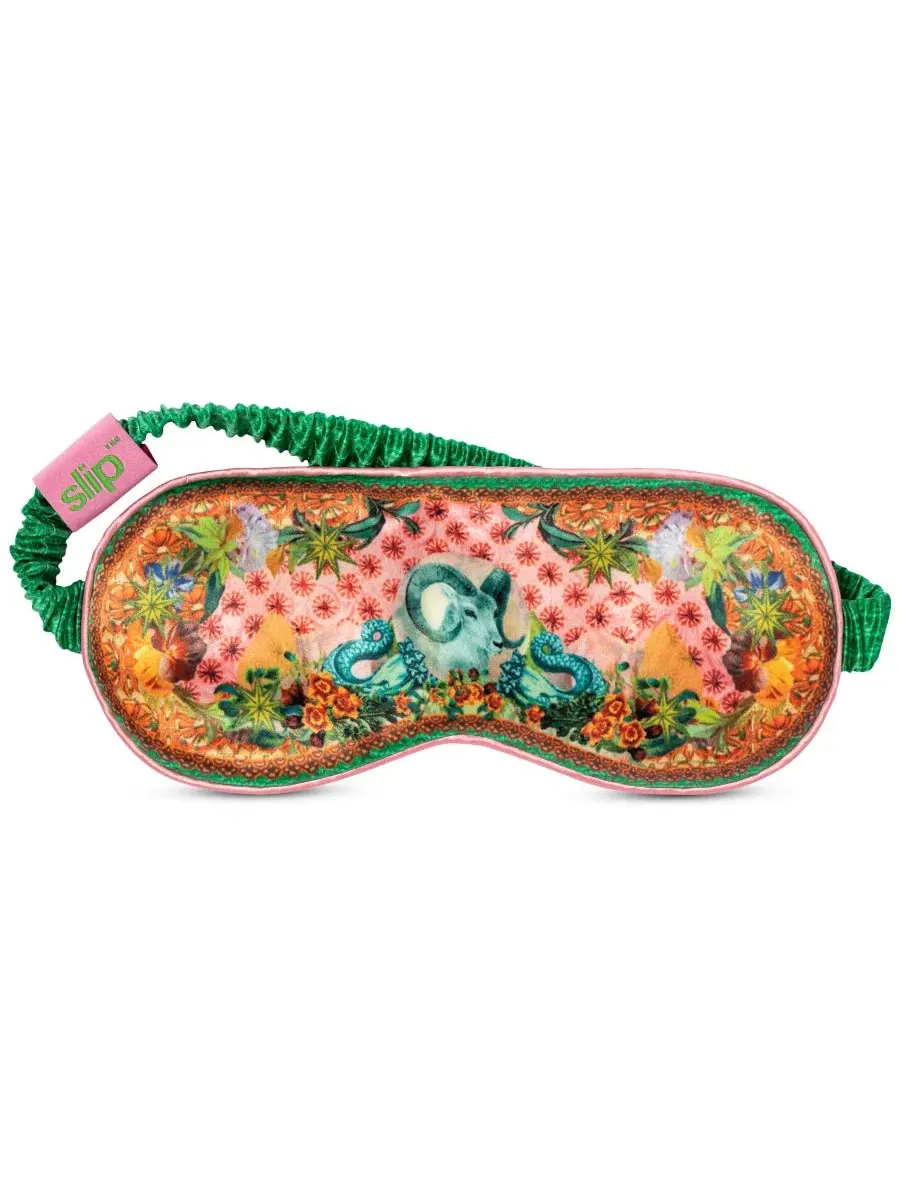 Шелковая маска для сна с зодиакальным принтом, модель Zodiac Sleep Mask Slip, Capricorn — изображение 5 из 6
