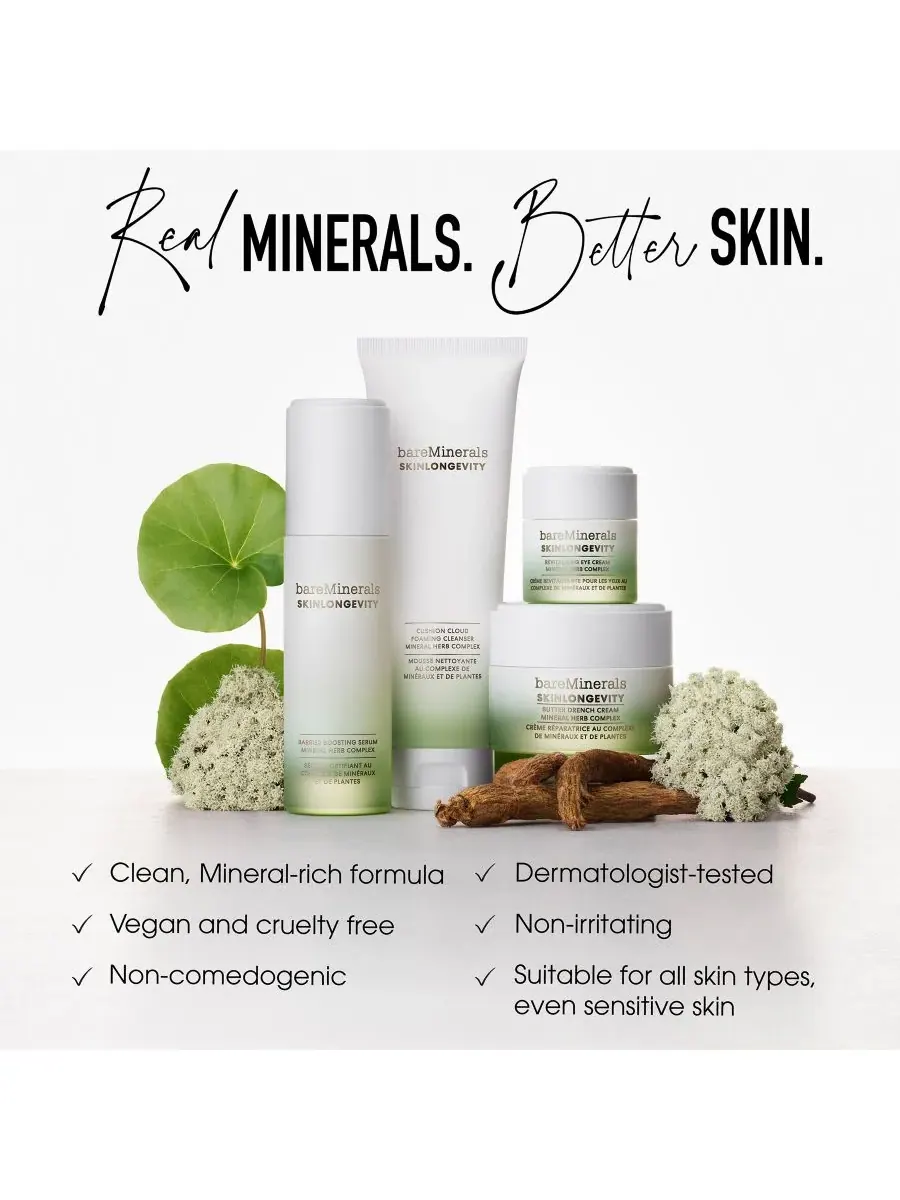 Восстанавливающий крем для глаз SKINLONGEVITY с ниацинамидом BareMinerals — изображение 9 из 10
