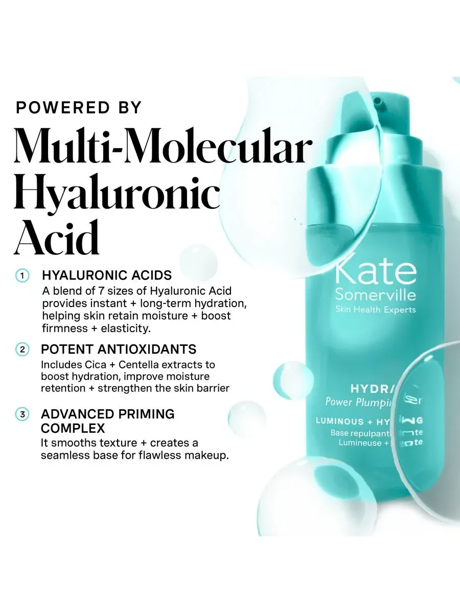 Сыворотка-праймер для лица с гиалуроновой кислотой HydraKate Power Plumping Primer KATE SOMERVILLE — изображение 4 из 9