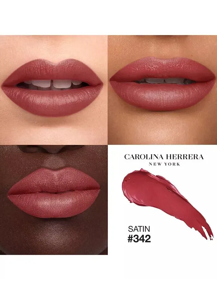 Сменный набор для губной помады Fabulous Kiss Satin Lipstick Carolina Herrera, цвет 342 - Moka — изображение 3 из 8