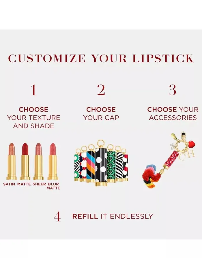 Сменный набор для губной помады Fabulous Kiss Satin Lipstick Carolina Herrera, цвет 342 - Moka — изображение 8 из 8