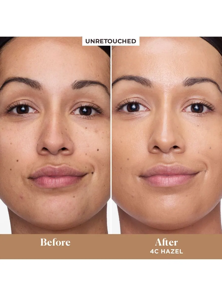Крем для лица SPF LAURA MERCIER Тонирующий увлажняющий с эффектом сияния, цвет 4c hazel- medium — изображение 2 из 10