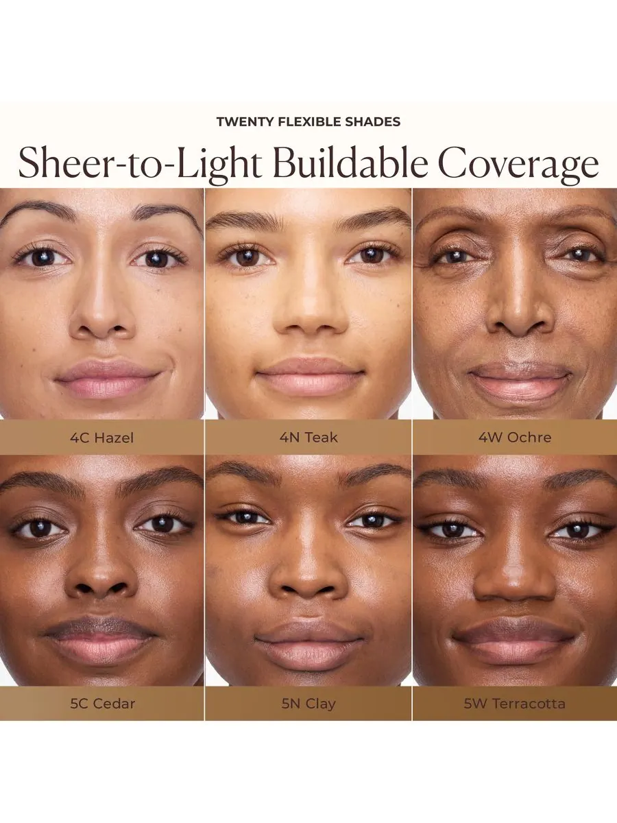 Крем для лица SPF LAURA MERCIER Тонирующий увлажняющий с эффектом сияния, цвет 4c hazel- medium — изображение 7 из 10
