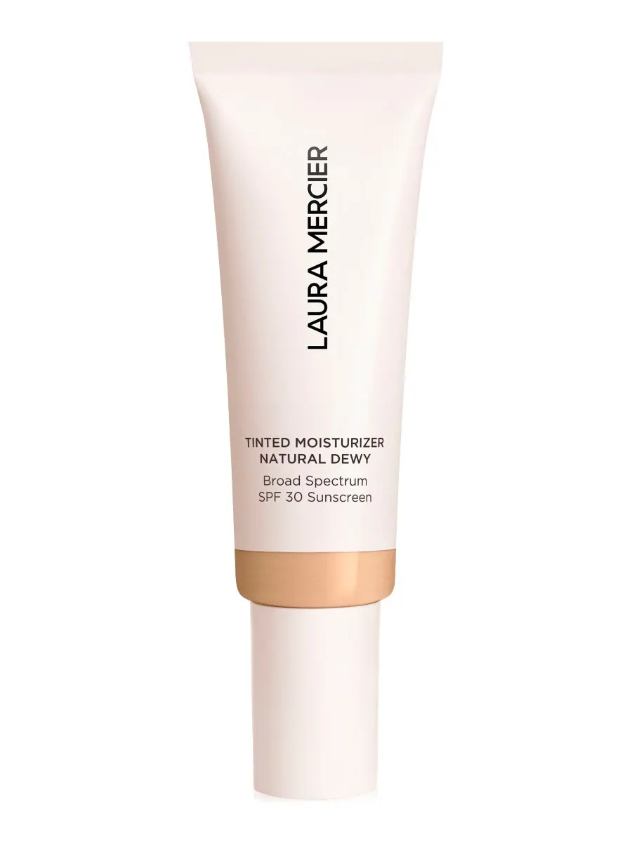 Крем для лица SPF LAURA MERCIER Тонирующий увлажняющий с эффектом сияния, цвет 2n maple- light with — изображение 1 из 10