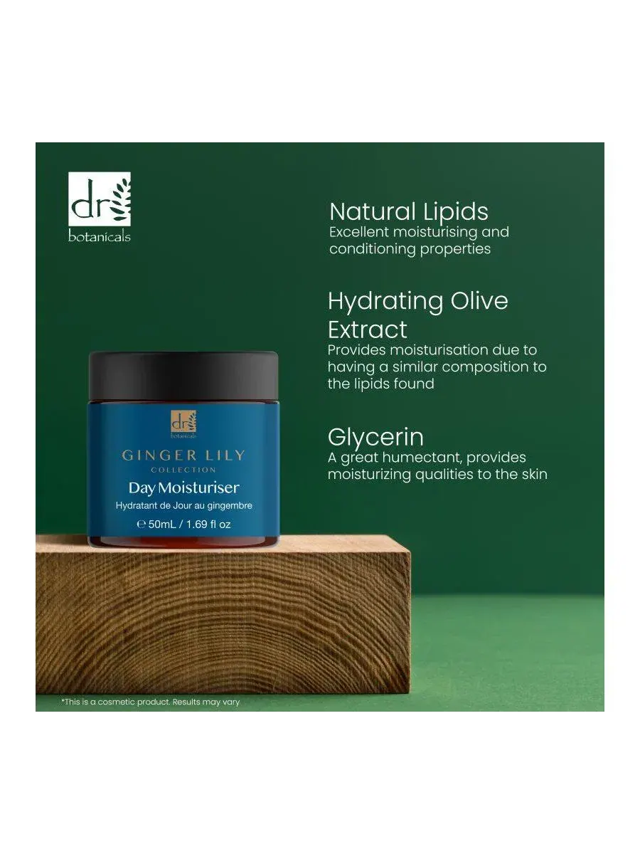 Дневной увлажняющий крем для лица Gingerlily, 50 мл Dr. Botanicals — изображение 2 из 6