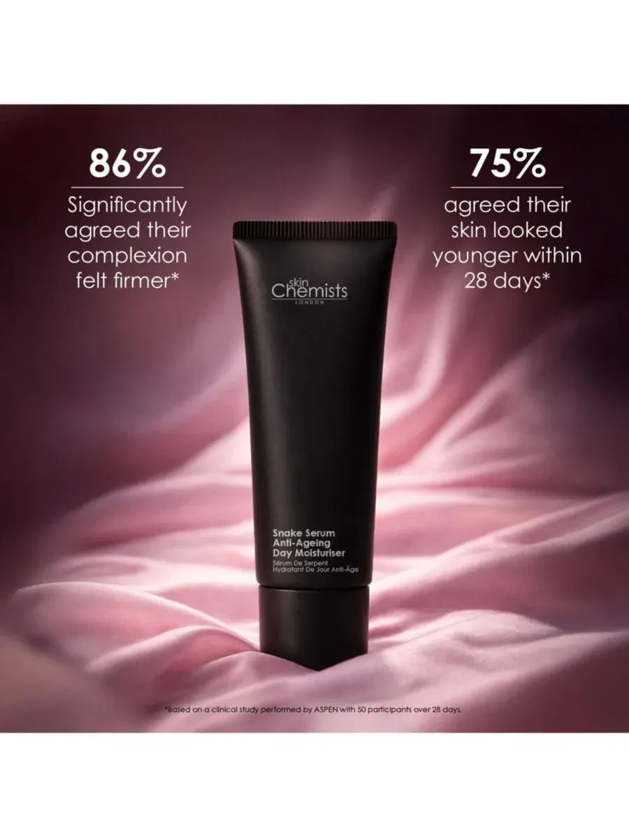 Сыворотка Skinchemists — Дневной увлажняющий Snake Serum против старения, , черный, 50 мл — изображение 2 из 4