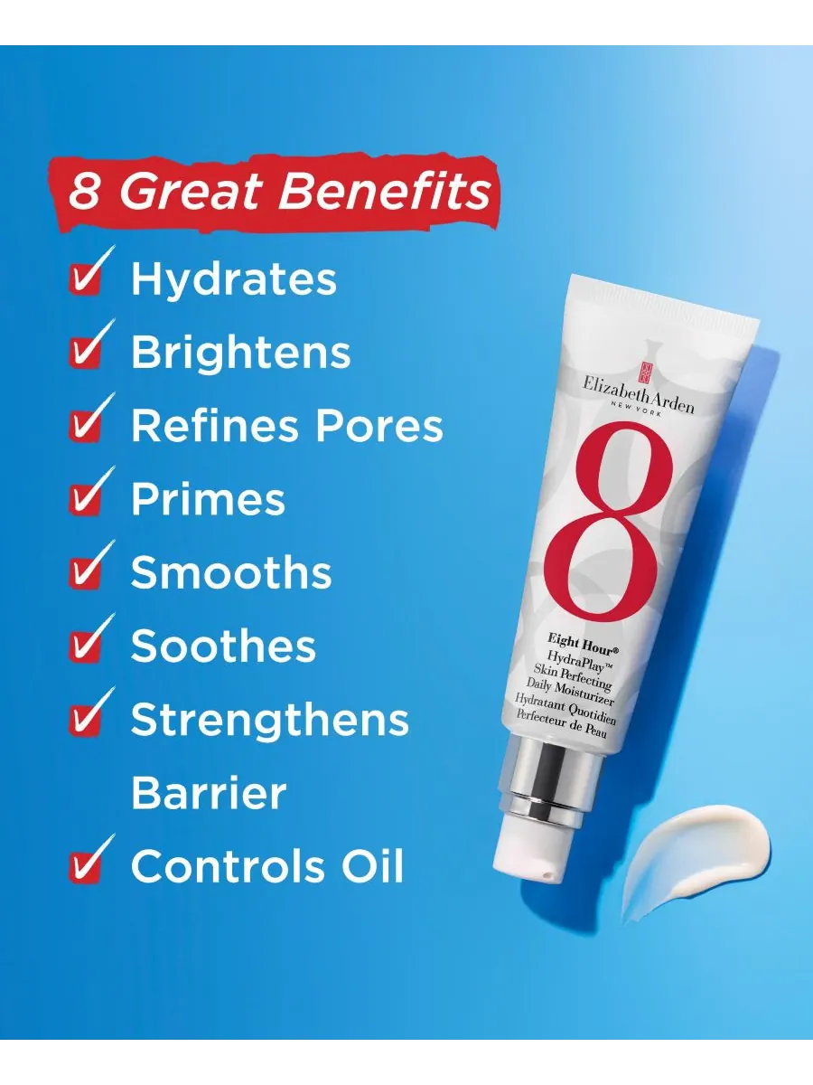 Крем для лица Elizabeth Arden — Увлажняющий Eight Hour HydraPlay Skin Perfecting Daily Moisturizer — изображение 3 из 8