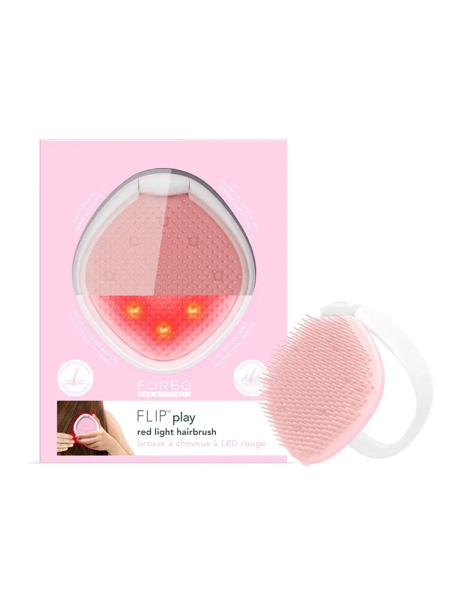 Щетка для волос с красным светом Flip Play Red LED Light Hairbrush FOREO — 3